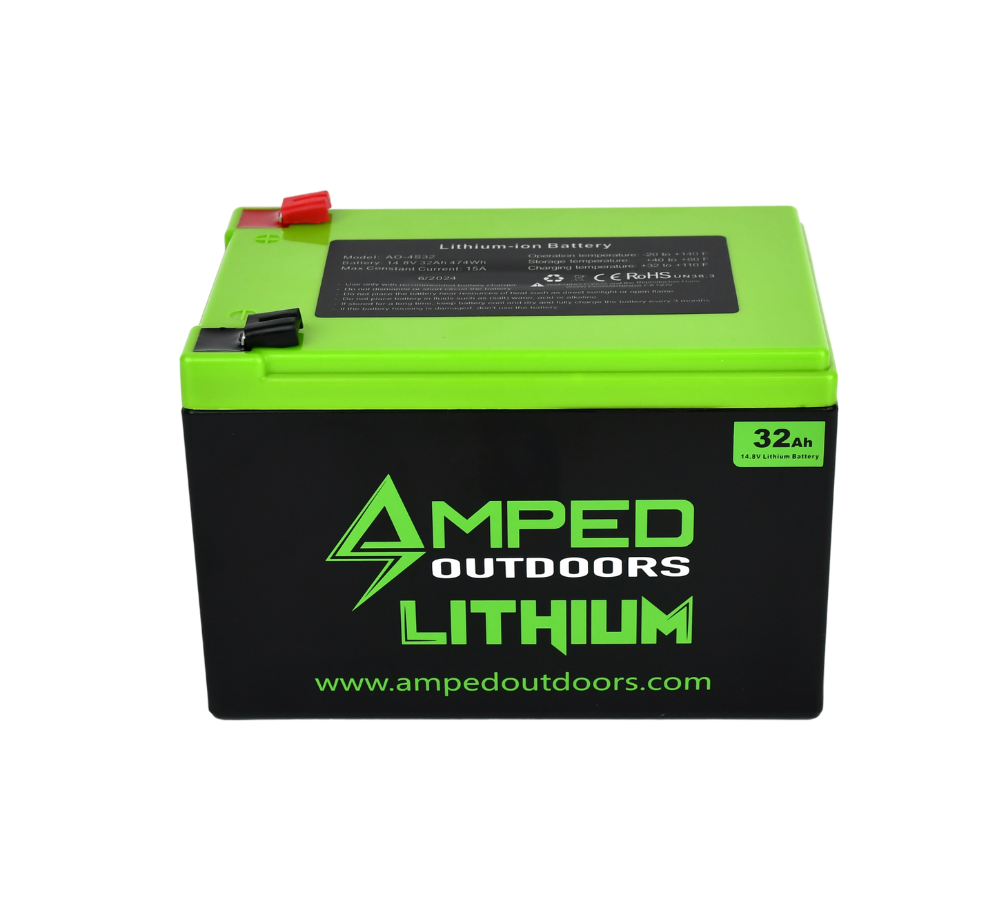 32Ah Lithium Battery (14.8V NMC) with Charger (Bluetooth)