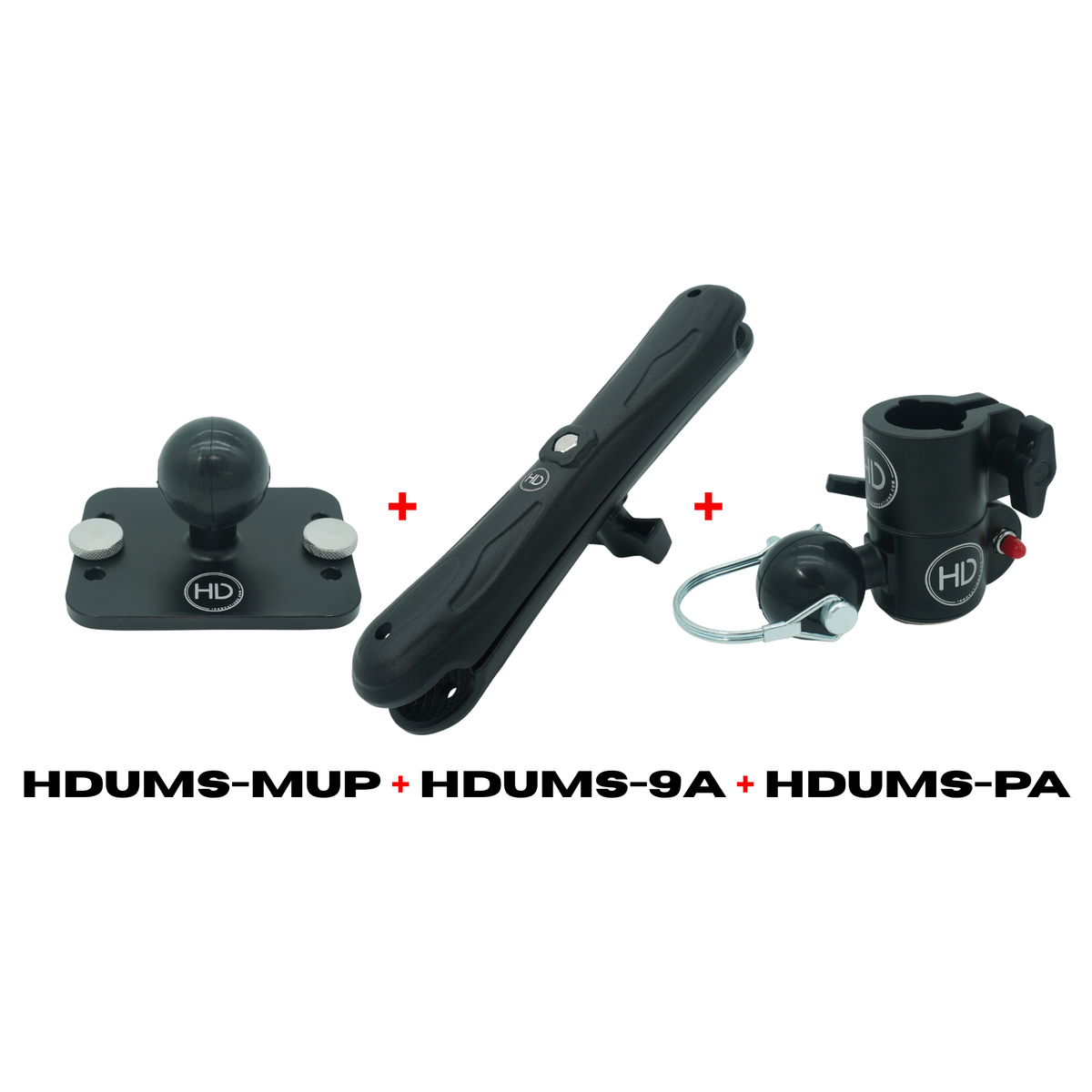 HDI UMS COMBO 9" ARM + POLE ADAPTER + MULTI USE PLATE (HDUMS-MUP-9A)