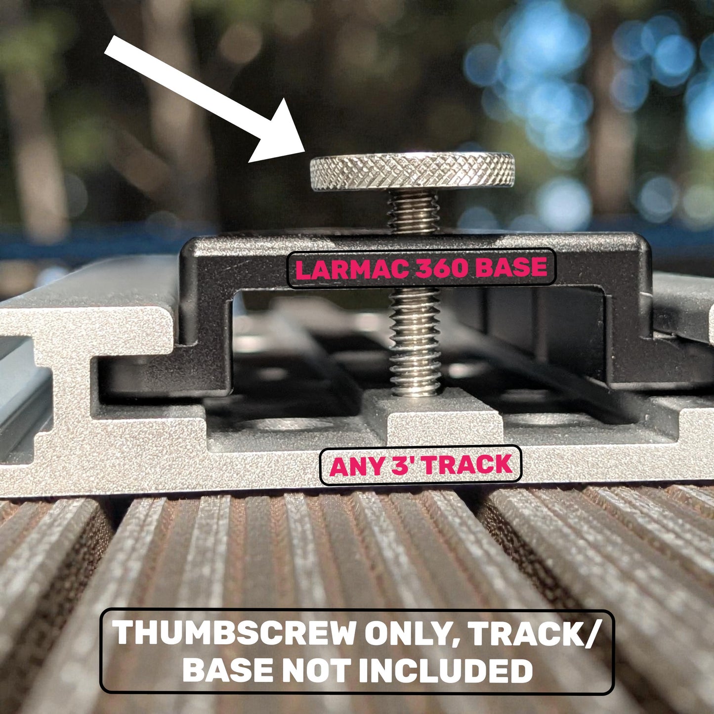 Stainless Steel 1/4-20 x 1" Thumbscrew (LARMAC)