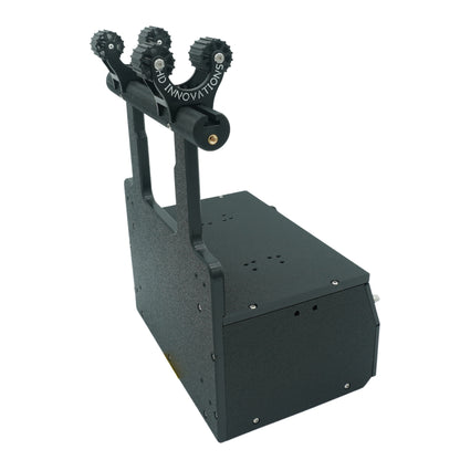 A backside view of the HDI Sonar Shuttle to show mounting hole on the back for the black box. 