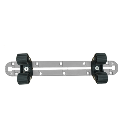HD Uni-Mount Pole Holders mounted to X-Link T-Track to show how they work together from a top down view