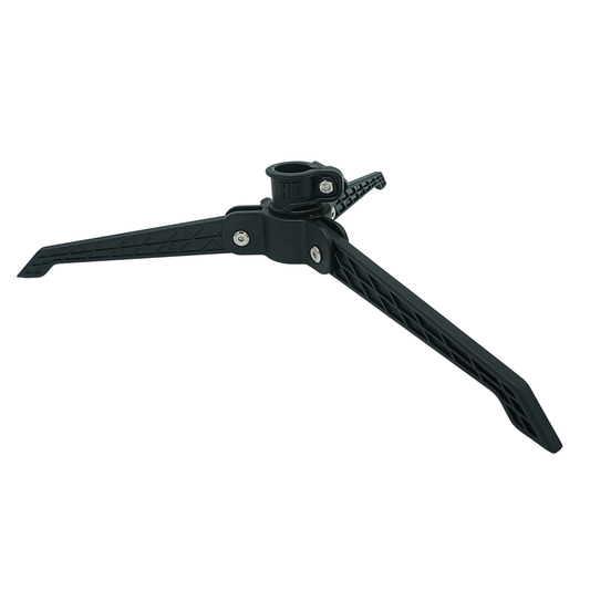 HD Ice Tripod open with three extended legs and 1-1/8 inch FFS pole mount