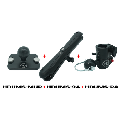 HDI UMS COMBO 9" ARM + POLE ADAPTER + MULTI USE PLATE (HDUMS-MUP-9A)